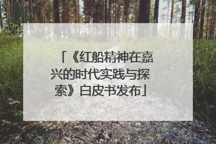 《红船精神在嘉兴的时代实践与探索》白皮书发布