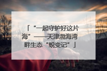 “一起守护好这片海”——天津渤海湾畔生态“蜕变记”