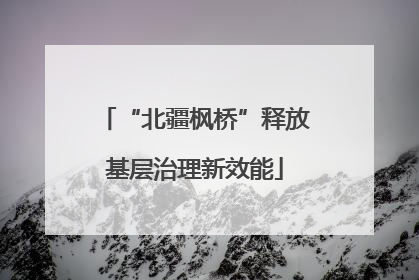 “北疆枫桥”释放基层治理新效能