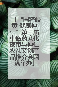 “国粹岐黄 健康桓仁”第二届中医药文化夜市与桓仁农礼文创产品推介会圆满举办