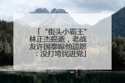 “街头小霸王”林正杰癌逝，老战友许国泰曝他遗愿：没打垮民进党