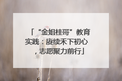 “金姐桂哥”教育实践：赓续禾下初心，志愿聚力前行