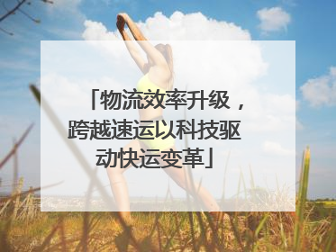 物流效率升级，跨越速运以科技驱动快运变革