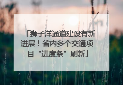 狮子洋通道建设有新进展！省内多个交通项目“进度条”刷新