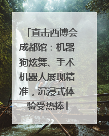 直击西博会成都馆：机器狗炫舞、手术机器人展现精准，沉浸式体验受热捧