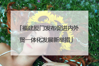福建厦门发布促进内外贸一体化发展新举措