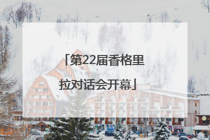 第22届香格里拉对话会开幕