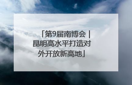 第9届南博会｜昆明高水平打造对外开放新高地