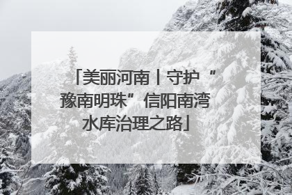 美丽河南丨守护“豫南明珠”信阳南湾水库治理之路