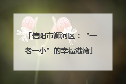 信阳市浉河区：“一老一小”的幸福港湾