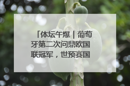 体坛午爆｜葡萄牙第二次问鼎欧国联冠军，世预赛国足明晚迎战巴林