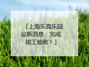 上海乐高乐园最新消息：完成竣工验收！
