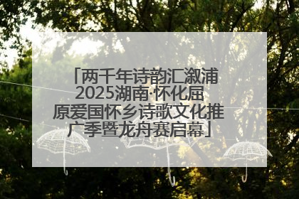 两千年诗韵汇溆浦 2025湖南·怀化屈原爱国怀乡诗歌文化推广季暨龙舟赛启幕