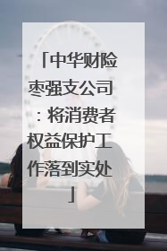 中华财险枣强支公司：将消费者权益保护工作落到实处