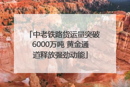 中老铁路货运量突破6000万吨 黄金通道释放强劲动能