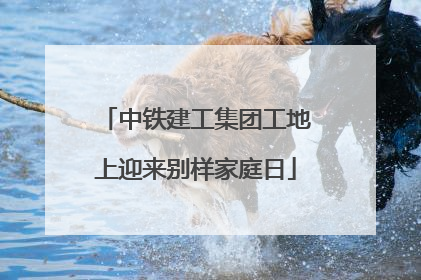 中铁建工集团工地上迎来别样家庭日