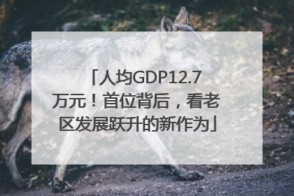 人均GDP12.7万元！首位背后，看老区发展跃升的新作为