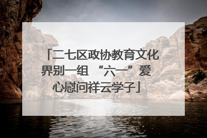 二七区政协教育文化界别一组 “六一”爱心慰问祥云学子