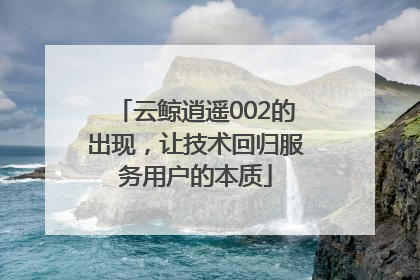 云鲸逍遥002的出现，让技术回归服务用户的本质