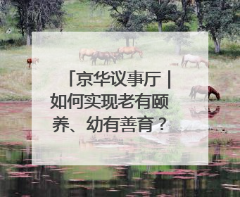 京华议事厅｜如何实现老有颐养、幼有善育？协商建言正在进行中……