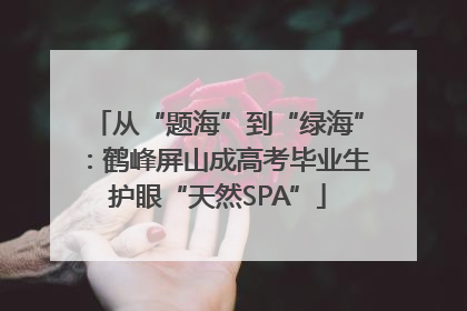 从“题海”到“绿海”：鹤峰屏山成高考毕业生护眼“天然SPA”