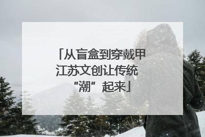 从盲盒到穿戴甲 江苏文创让传统“潮”起来