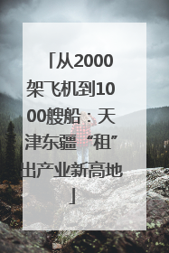 从2000架飞机到1000艘船：天津东疆“租”出产业新高地