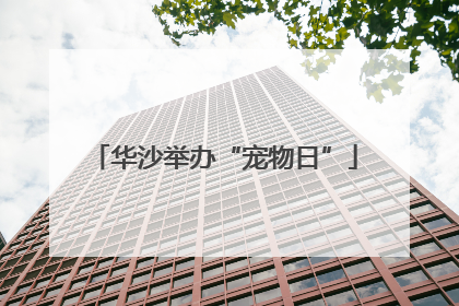 华沙举办“宠物日”