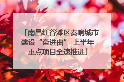 南昌红谷滩区奏响城市建设“奋进曲” 上半年重点项目全速推进