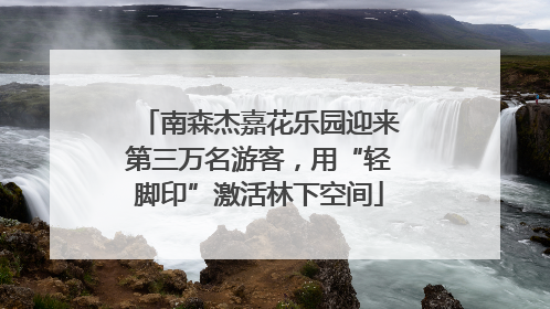 南森杰嘉花乐园迎来第三万名游客，用“轻脚印”激活林下空间