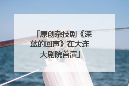 原创杂技剧《深蓝的回声》在大连大剧院首演
