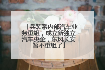 兵装系内部汽车业务重组，成立新独立汽车央企，东风长安暂不重组了