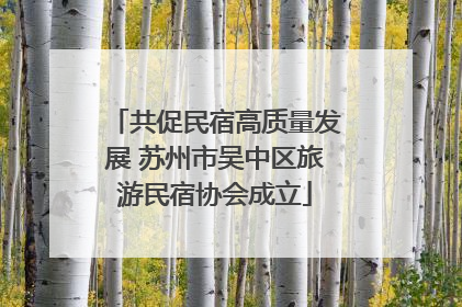 共促民宿高质量发展 苏州市吴中区旅游民宿协会成立