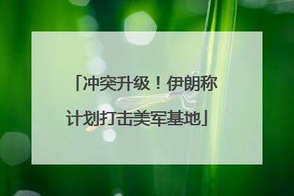 冲突升级！伊朗称计划打击美军基地