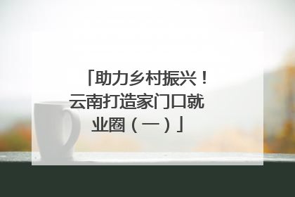 助力乡村振兴！云南打造家门口就业圈（一）