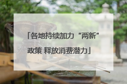 各地持续加力“两新”政策 释放消费潜力