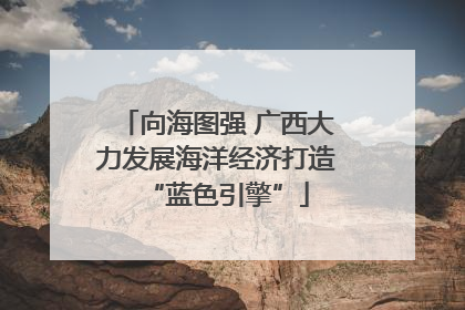 向海图强 广西大力发展海洋经济打造“蓝色引擎”