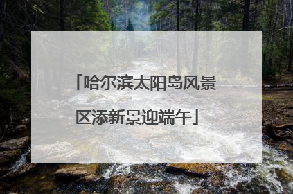 哈尔滨太阳岛风景区添新景迎端午