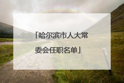 哈尔滨市人大常委会任职名单