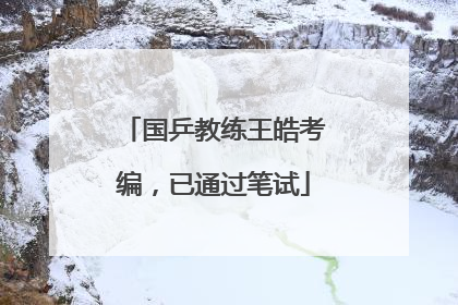 国乒教练王皓考编，已通过笔试