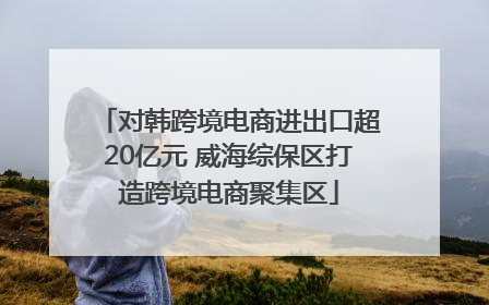 对韩跨境电商进出口超20亿元 威海综保区打造跨境电商聚集区