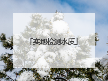 实地检测水质