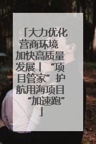 大力优化营商环境 加快高质量发展丨“项目管家”护航用海项目“加速跑”