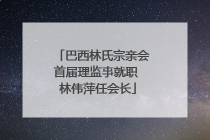 巴西林氏宗亲会首届理监事就职 林伟萍任会长