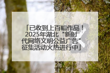 已收到上百幅作品！2025年湖北“新时代网络文明公益广告”征集活动火热进行中