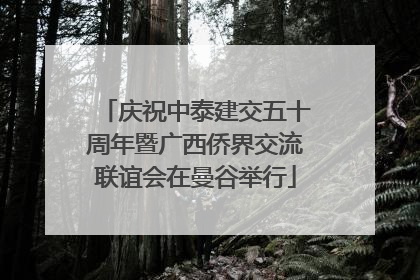 庆祝中泰建交五十周年暨广西侨界交流联谊会在曼谷举行