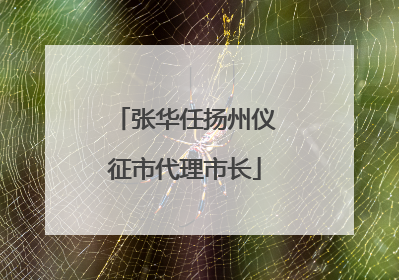张华任扬州仪征市代理市长