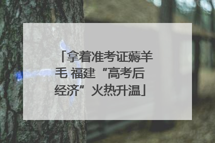 拿着准考证薅羊毛 福建“高考后经济”火热升温