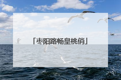 枣阳路畅皇桃俏