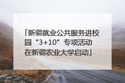 新疆就业公共服务进校园“3+10”专项活动在新疆农业大学启动